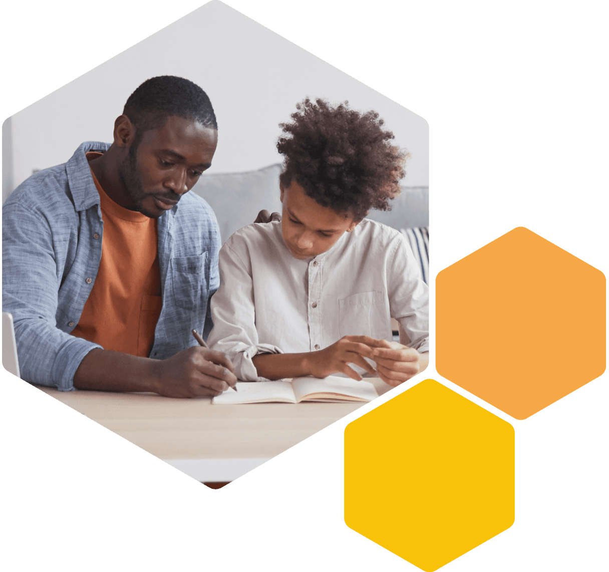 Image of a teacher helping a young person